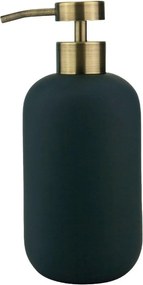 Dozator de săpun lichid gri antracit din ceramică 200 ml Lotus – Mette Ditmer Denmark