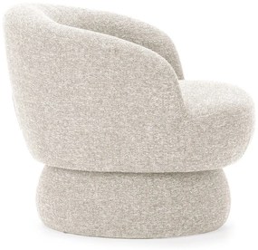 Fotoliu bej pivotant Dali – MOME