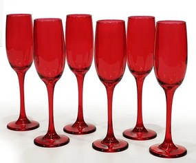 Set 6 pahare Reddish din sticla 20 cm