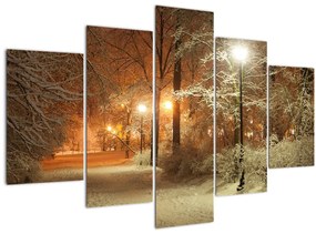 Tablou - Parcul înzăpezit (150x105 cm)