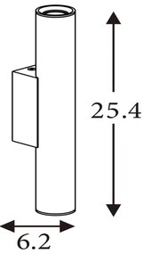 Searchlight 28125GO - Aplica de perete BEACON 2xGU10/10W/230V aurie