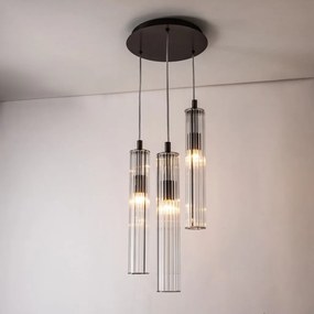 Lustra cu 3 pendule design modern ARIA titan periat