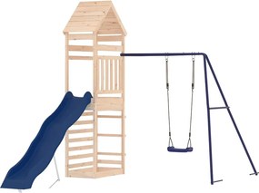 vidaXL Set de joacă pentru exterior, lemn masiv de pin