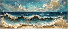 Tablou - Pictura mării (120x50 cm)