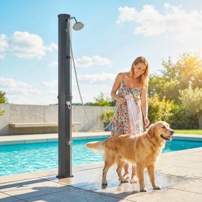 Outsunny Duș Exterior Ecologic cu Duș Portabil | Aosom Romania