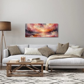 Tablou - Răsărit pictat (120x50 cm)