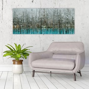 Tablou - Pescărie turcoaz, Biei, Japonia (120x50 cm)