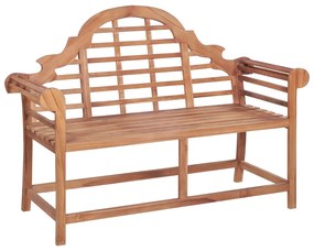 vidaXL Bancă de grădină, 127x58,5x92,5 cm, lemn masiv de tec