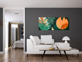 Tablou - Motive naturale geometrice (120x50 cm)