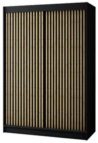 Dulap de haine 150 cm Ladonna 1 (negru mat). 1045682