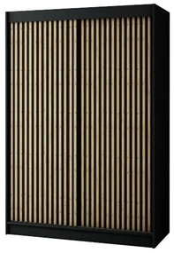 Dulap de haine 150 cm Ladonna 1 (negru mat). 1045682