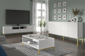 Dulap 200 4D Warsaw (alb + Auriu). 1125140
