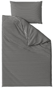 Lenjerie de pat din bumbac STRAVON negru-gri Dimensiune lenjerie de pat: 70 x 90 cm | 140 x 200 cm