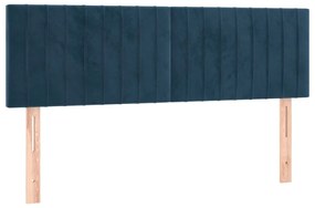 346254 vidaXL Tăblii de pat, 2 buc., albastru închis, 72x5x78/88 cm, catifea