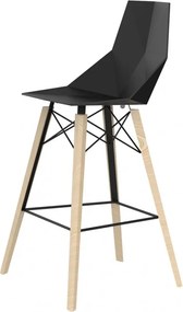 Set 4 scaune de bar de interior design modern premium FAZ CHAIR lemn 54301