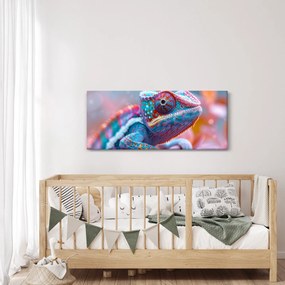 Tablou - Cameleon colorat (120x50 cm)