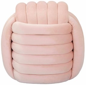 Taburet roz-deschis cu tapițerie din catifea Softy – Mauro Ferretti