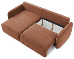 Colțar cărămiziu extensibil/cu spațiu de depozitare (cu colț pe partea stângă) Kalena – Makamii