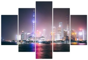 Tabloul Shangai nocturn (150x105 cm)