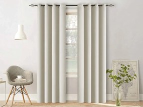 Draperie alb-crem OXFORD 140x250 cm Agatat: Inele metalice