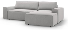 Colțar gri deschis extensibil (cu colț pe partea dreaptă) Jodie – Micadoni Home