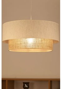 Lustră pe cablu NATIA 1xE27/60W/230V alb/maro