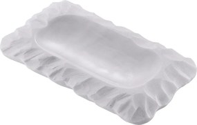 Tava din marmura design LUX Mauro, alb 115638 HZ