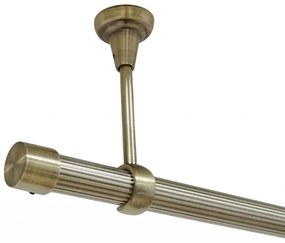 Galerie tavan fara inele DOP striat /25 - aur antic (Alege marime: 200 cm)