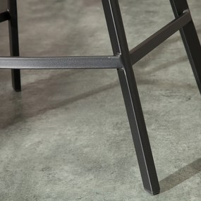 Scaun bar cu brate, elegant, Loft microfibra maro antic A-39082 VC