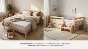 Topper saltea Zymmo, Kala, 150x190x10, Medie-tare