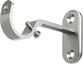 Galerie de perdea argintiu-mat extensibilă din oțel 107 - 305 cm Flute – Umbra