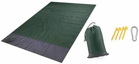 Pătură mare pentru plajă sau natură - verde închis