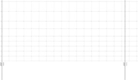 vidaXL Gard cu Stâlp Argintiu 1,2 x 50 m Oțel