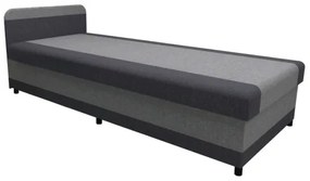 Pat tapițat cu spațiu de depozitare TALI 80 x 202 cm, gri/antracit