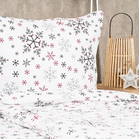 Lenjerie de pat 4Home Snowflakes, din bumbac, 160 x 200 cm, 70 x 80 cm