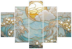 Tablou - Perle 3D în Ocean (150x105 cm)