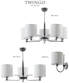 Jupiter 1409 - TW K G - Corp de iluminat perete TWINGO 1xE27/60W/230V