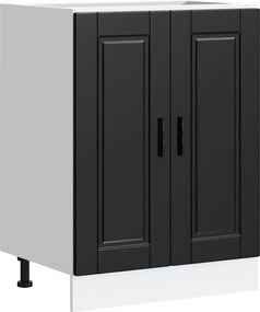vidaXL Dulap de bază de bucătărie „Porto” din lemn negru prelucrat