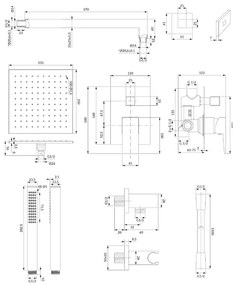 Sistem de dus incastrat Omnires Fresh si para cu 1 functie