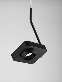 Pendul LED cu spot directionabil stil minimalist KEDROS negru