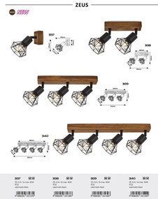 Aplica de perete design industrial Zeus