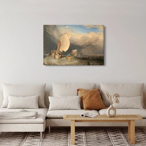 Tablou - William Turner, Fishing Boats with Hucksters Bargaining for Fish, reproducere (90x60 cm)