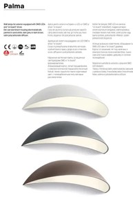 Redo 90235 - Aplică LED de perete pentru exterior PALMA LED/18W/230V IP54 antracit