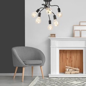 Lustră pe tijă HILDA 6xE27/60W/230V