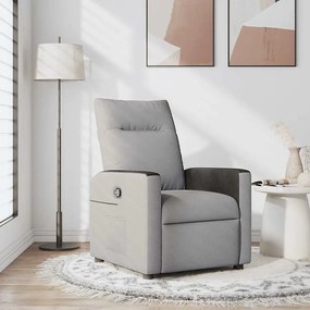 vidaXL Scaun extensibil din stofă gri nor