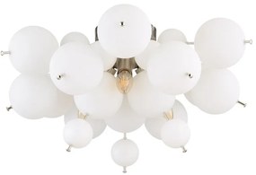 Lustra aplicata design modern UDO 3L nickel/alb