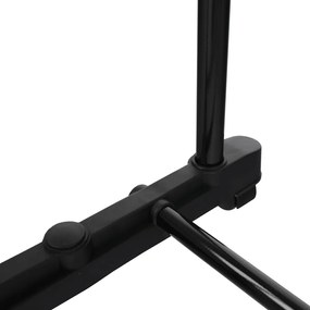 Cuier mobil, inox plastic negru, OLIVER Negru