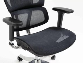 Scaun de birou Winner Lux negru/crom
