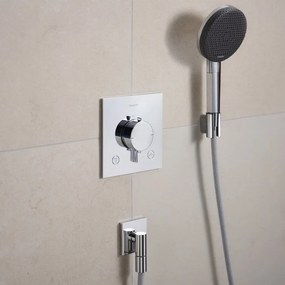 Baterie cada-dus termostatata Hansgrohe Ecostat Comfort E finisaj crom lucios fara corp ingropat