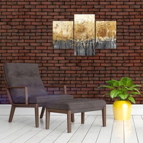 Tablou - Copaci aurii (90x60 cm)